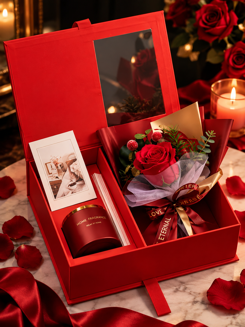 Luxury Rose & Aromatherapy Gift Box