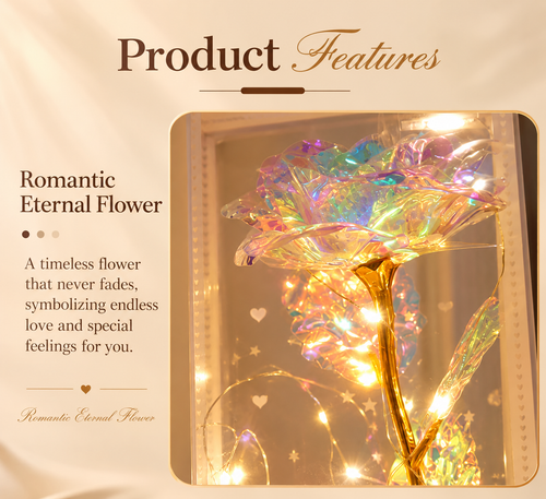 Enchanted Eternal Rose – LED Light-Up Flower Gift Box