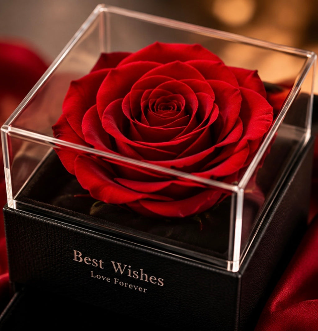 Forever Rose Heart Necklace Gift Set