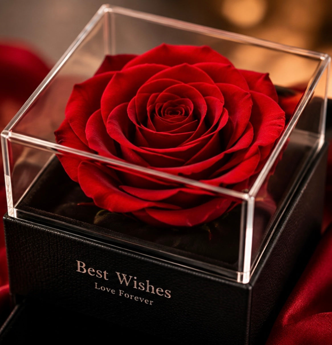 Forever Rose Heart Necklace Gift Set